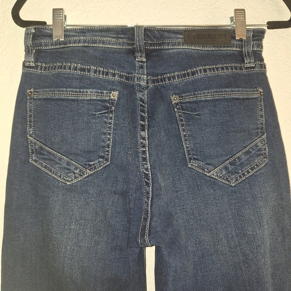 Rock & Roll Button Fly Jeans Size 26/30 Blue Denim High Rise Trouser - Picture 8 of 12